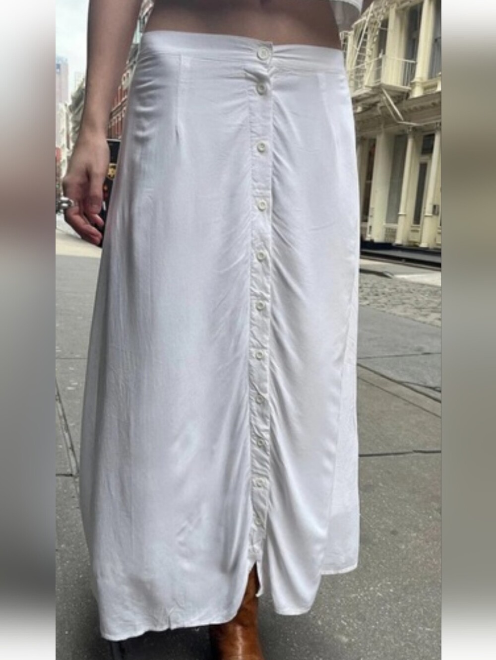 Brandy Melville White Skirt